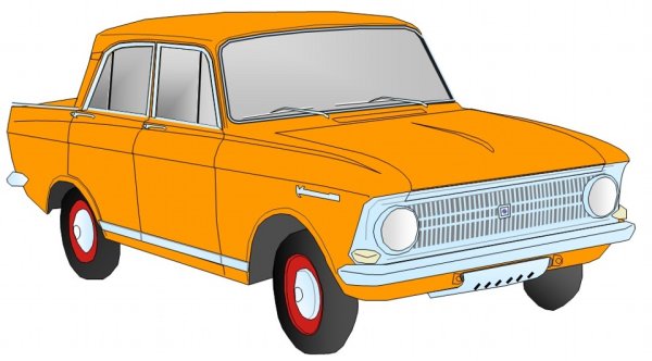 Раскраски Москвич ИЖ 412