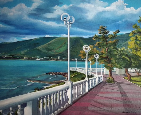 Геленджик картины набережной