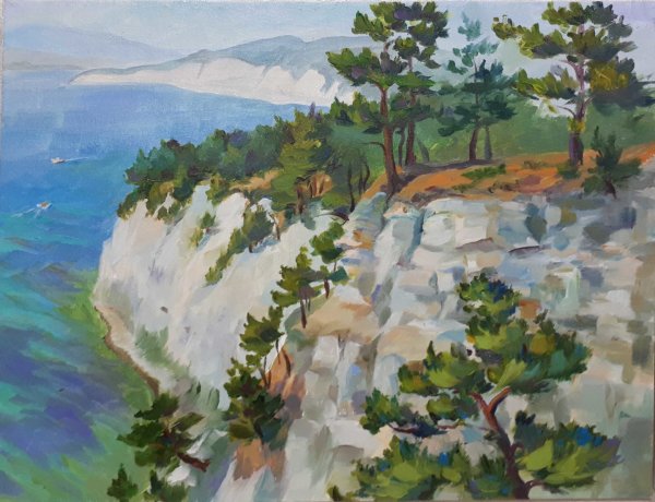 Геленджик пейзаж картина окашь