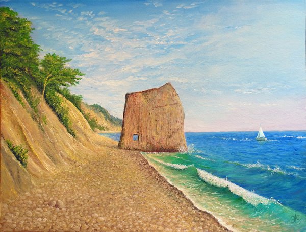 Скала Парус Геленджик живопись