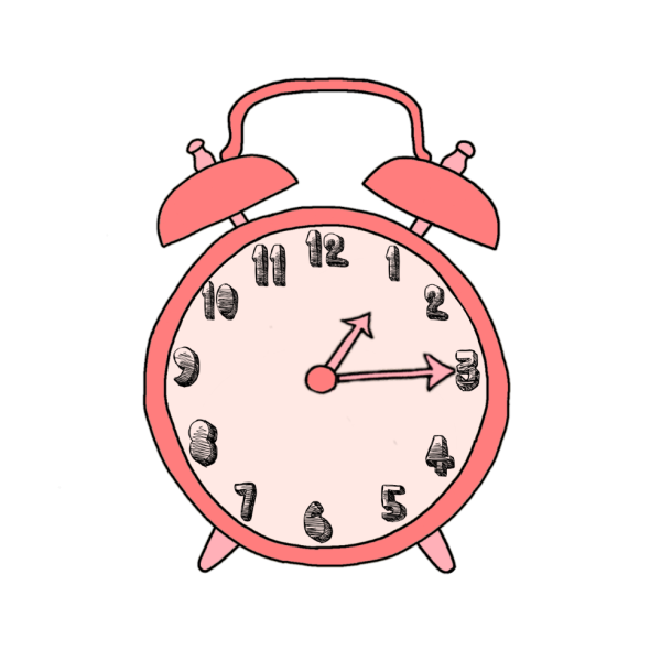 Стикер будильник