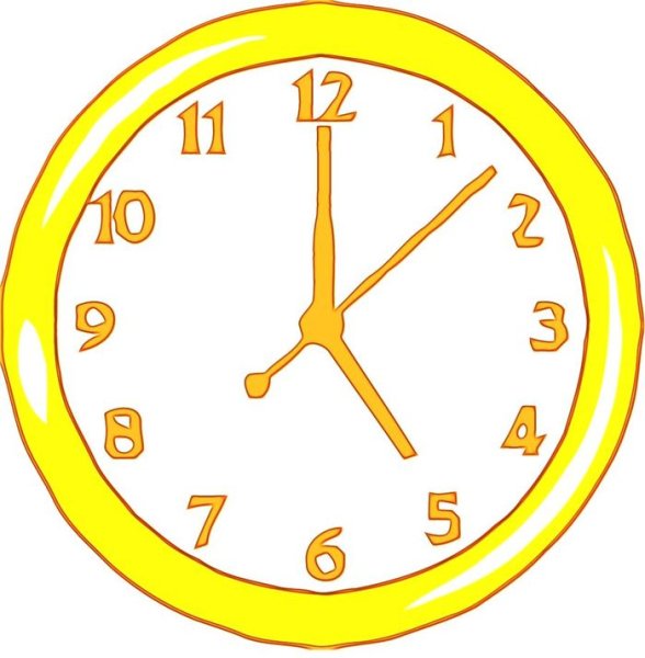 Часы рисунок