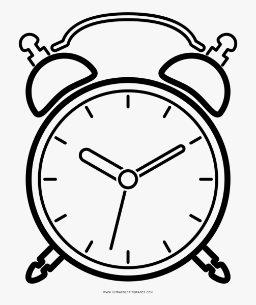 Будильник раскраска для детей