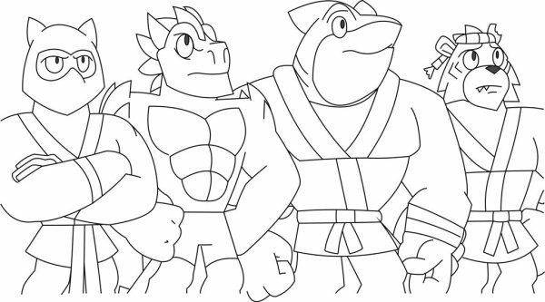 Герои гуджитсу герои гуджитсу раскраски