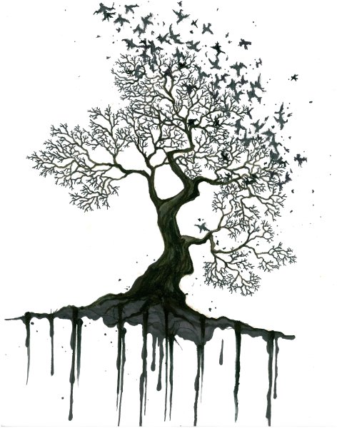 Зенарт Зентангл дерево