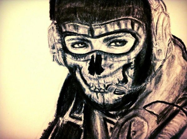 Гоуст карандашом