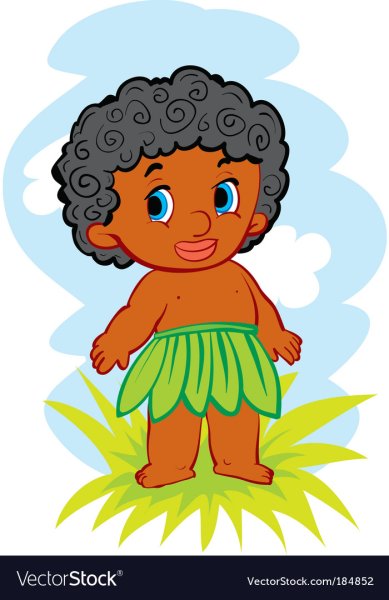 Папуас вектор