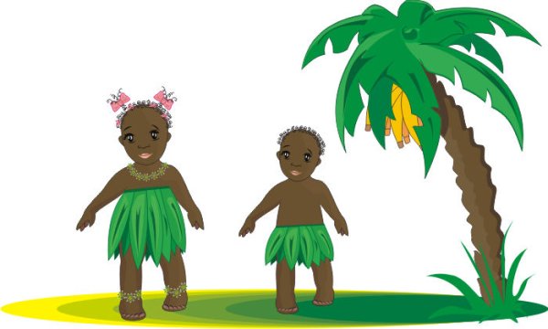 Папуасы рисунок для детей