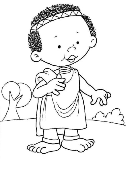 Негритенок из мультика