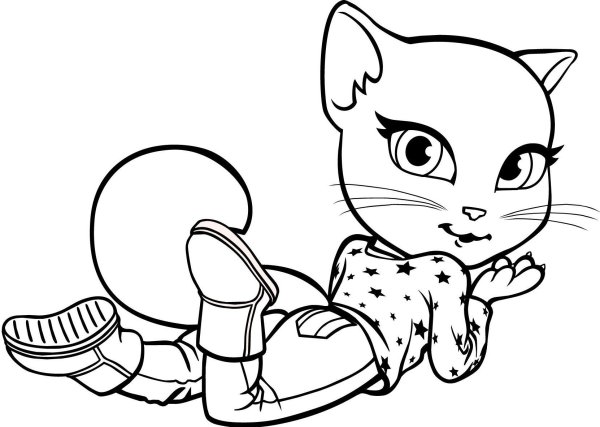 Раскраски том и Анджела