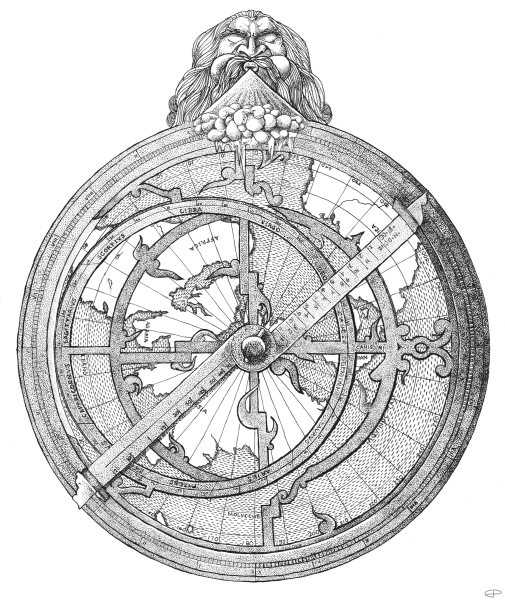 Сферическая Астролябия схема