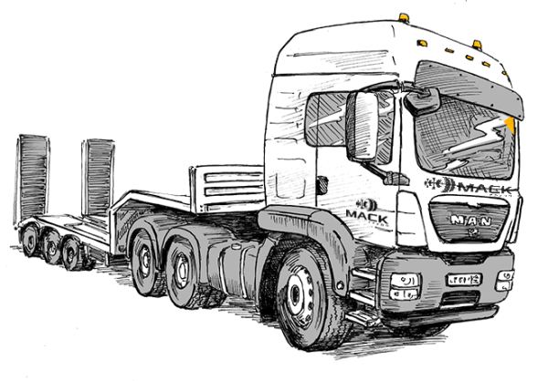 Нарисовать КАМАЗ 4310