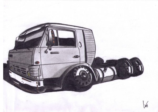 МАЗ 500 раскраска