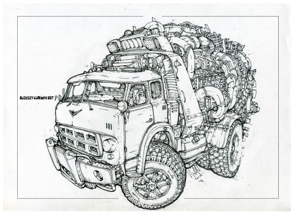 Раскраска грузовик