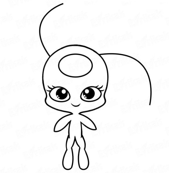 Раскраска леди баг КВАМИ