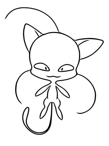 Раскраски леди баг и супер кот КВАМИ