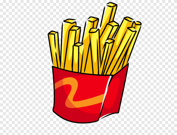Картофель фри мультяшный
