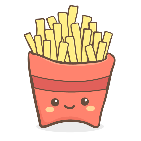 Кавайный картошка фри