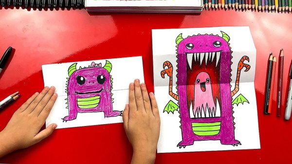 Монстрик на бумаге