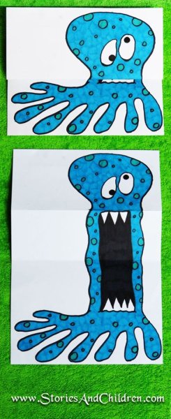 Рисунок на сложенном листе