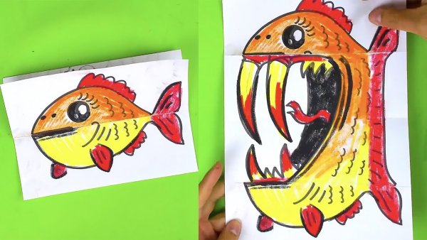 Открытка с рыбой своими руками