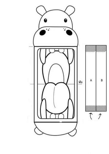 Поделки из бумаги с открывающимся ртом