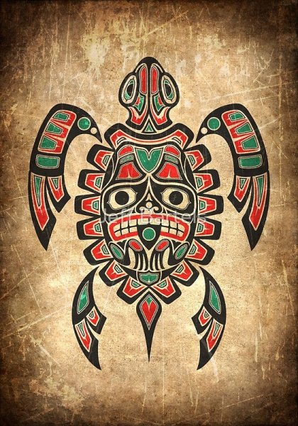 Тотемные столбы индейцев Северной Америки