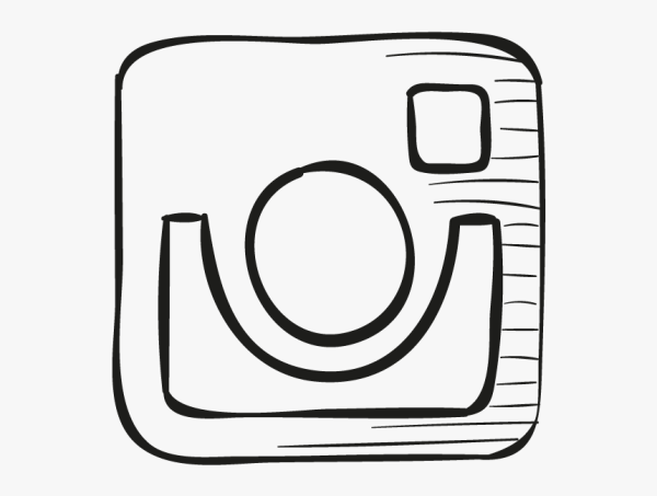 Значок Инстаграм рисованный