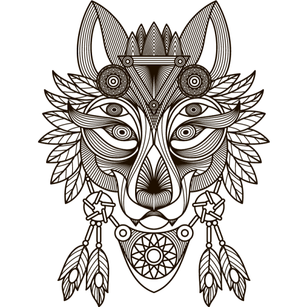 Волк Тотем индейцев Хайда