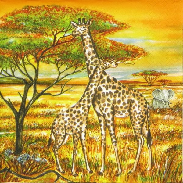 Саванна рисунок