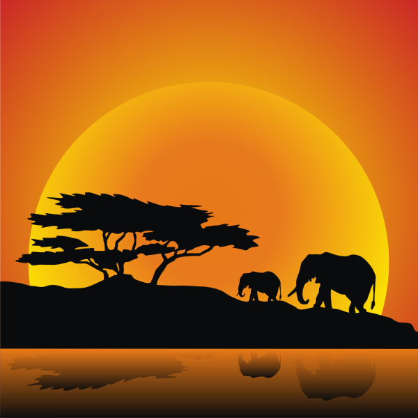 Силуэт Африки