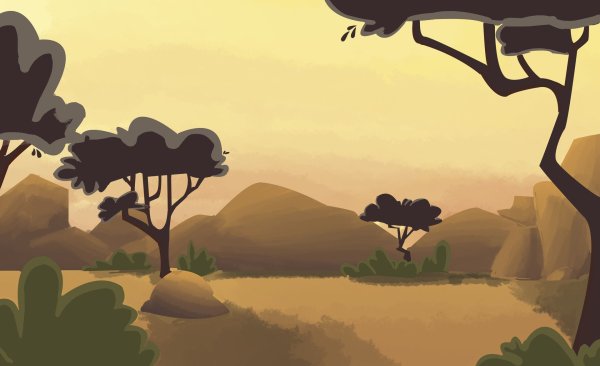 Африка Саванна вектор