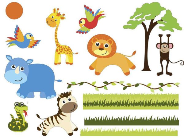 Животные сафари для детей