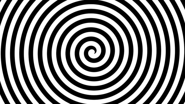 Черно белая спираль
