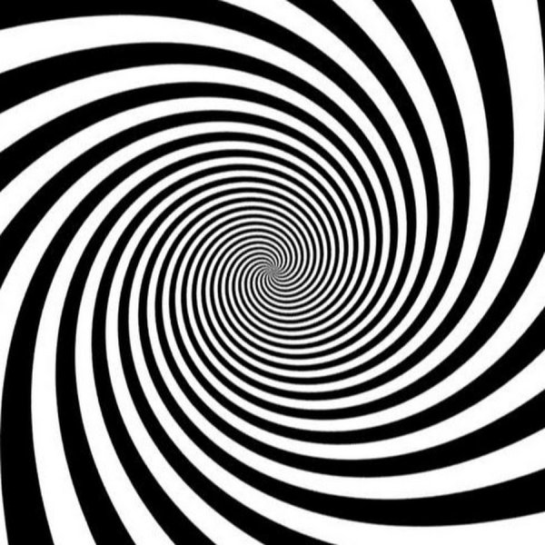 Черно белая спираль