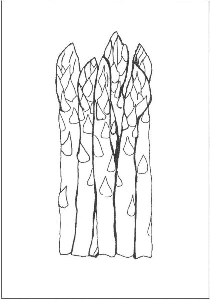 Мультяшная спаржа