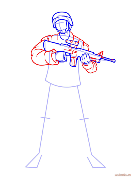 Спецназ рисунок карандашом