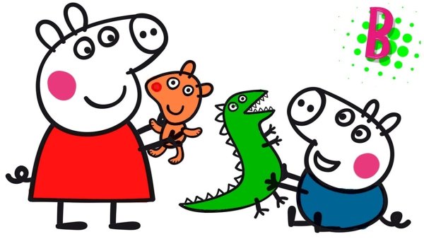 Герои мультика Пеппа