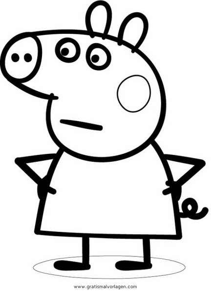 Раскраска Свинка Пеппа Сьюзи