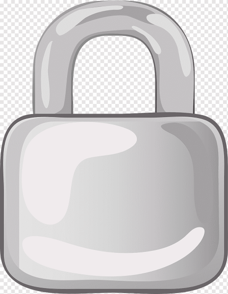 Замок навесной на прозрачном фоне