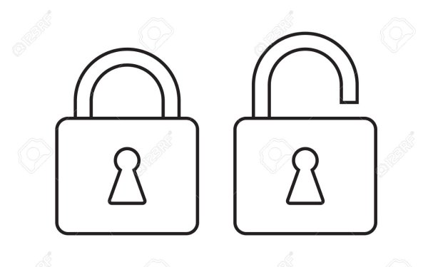 Раскраска замок дверной