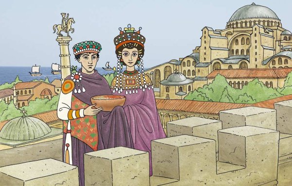 Константинополь картина Юстиниан