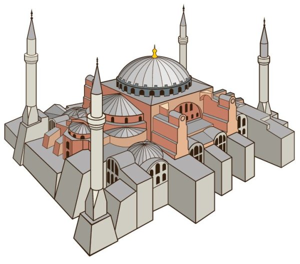 Собор Святой Софии Ayasofya Camii 3d модель