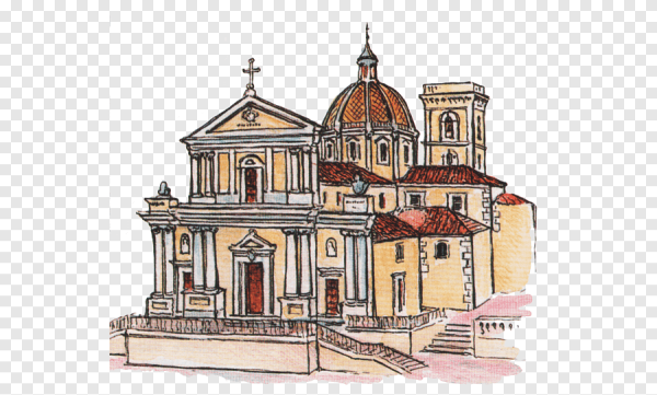 Византийский храм рисунок