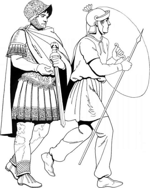 Костюм Рим Византия