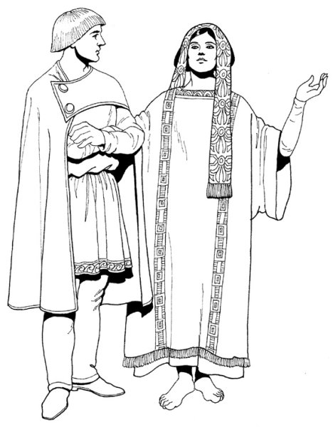 Костюм эпохи Византии