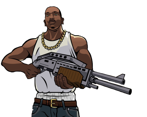 ГТА Сан андреас Карл Джонсон арт