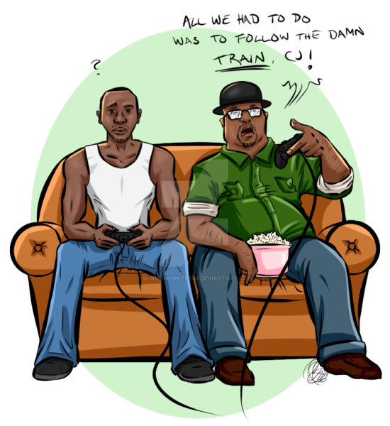 Сиджей ГТА Сан андреас арт