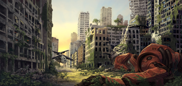 Дизельпанк пулемет