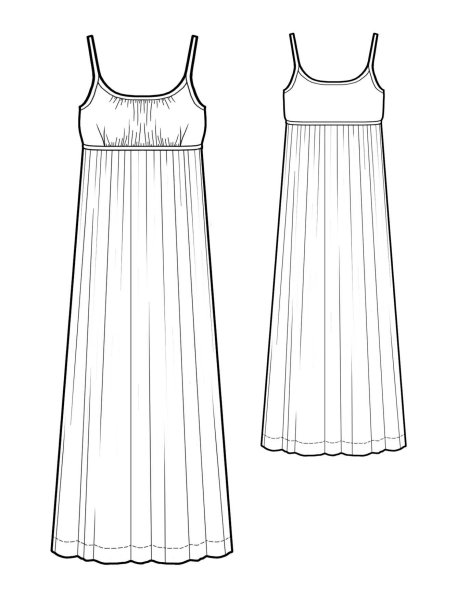 Эскиз ночной сорочки